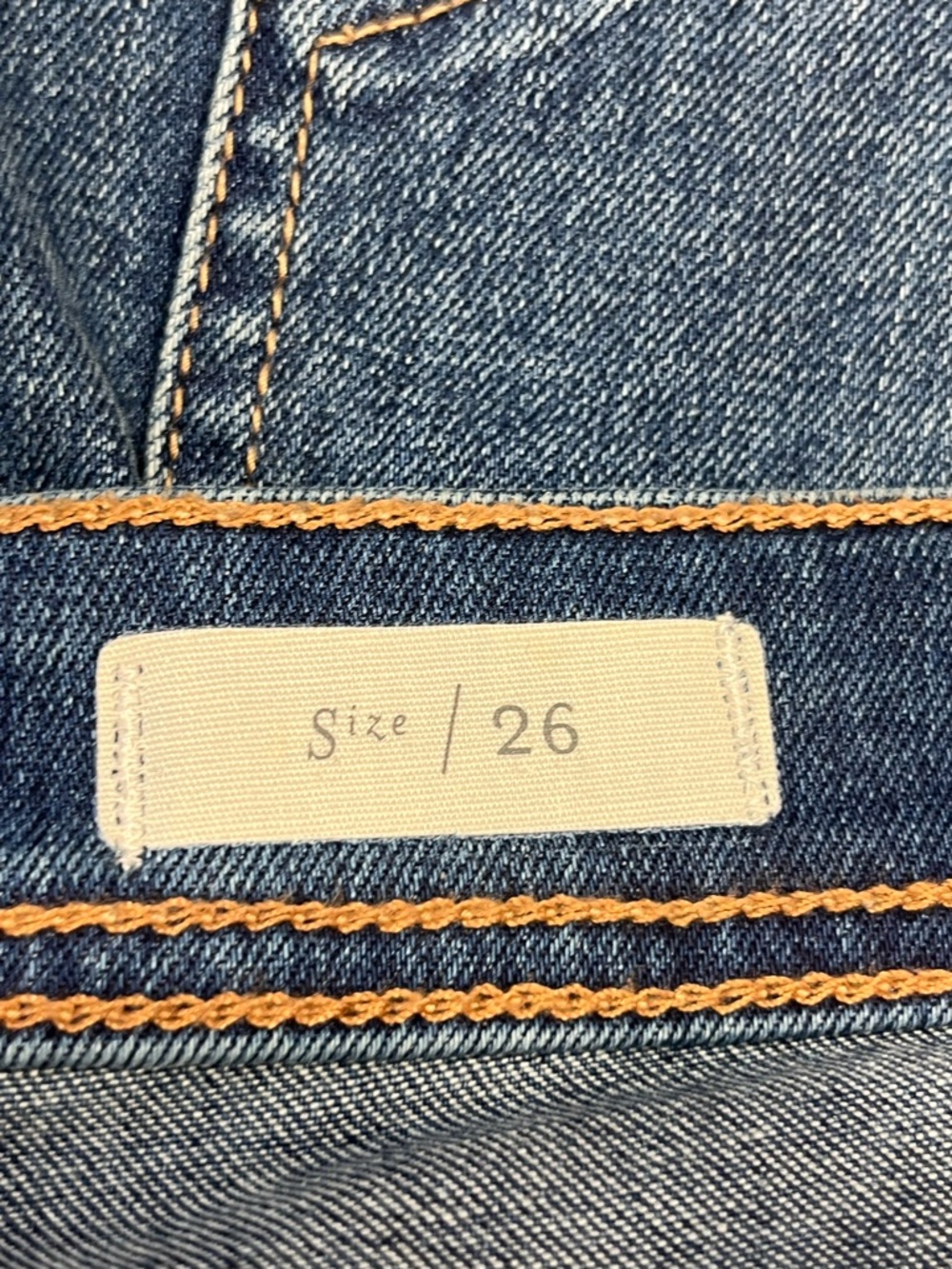 Pilcro Anthropologie Patchwork Jeans Wide Leg Cropped Denim 26 - Picture 9 of 10
